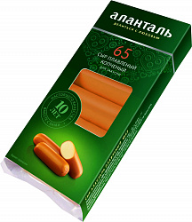 БЗМЖ СЫР ПЛАВЛЕННЫЙ АЛАНТАЛЬ №65 40% БАТОНЧИКИ 140ГР