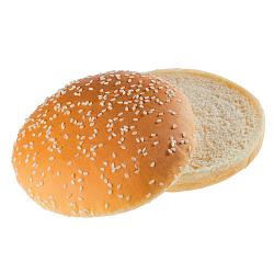 БУЛОЧКА ДЛЯ ГАМБУРГЕРА С КУНЖУТОМ ЗАМ 125ММ 80ГР