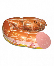 КОЛБАСА ВАРЕНАЯ ОСОБЫЙ РЕЦЕПТ СО ШПИКОМ П/А  /ВЕС