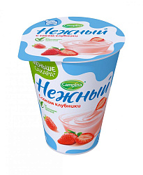 БЗМЖ ЙОГУРТ НЕЖНЫЙ С СОКОМ КЛУБНИКА 1,2% 320ГР