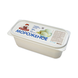 БЗМЖ МОРОЖЕНОЕ ПЕСТРАВКА ПЛОМБИР ВАН. 15% КОНТЕЙНЕР 2,3КГ