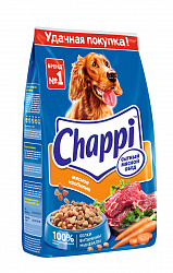 КОРМ ЧАППИ СУХОЙ Д/СОБАК СЫТНЫЙ МЯС ОБЕД МЯС ИЗОБИЛИЕ 2,5КГ