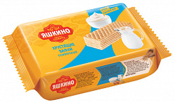ВАФЛИ СЛИВОЧНЫЕ ЯШКИНО 200ГР