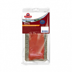 КЕТА ФИЛЕ-КУСОК ХОЛОДНОГО КОПЧЕНИЯ "РУССКОЕ МОРЕ" 150Г