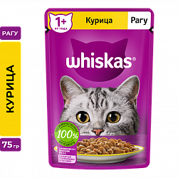 КОРМ ВИСКАС РАГУ С КУРИЦЕЙ ПАУЧ 75ГР