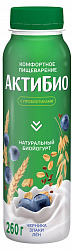 БЗМЖ ЙОГУРТ АКТИБИО ПИТ 1,6% ЧЕРН/ЗЛАКИ/СЕМ ЛЬНА 260ГР ПЭТ