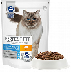 КОРМ ДЛЯ ВЗР.КОШЕК ПЕРФЕКТ ФИТ ИНДЕЙКА СУХОЙ 650ГР