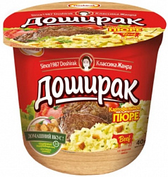 ПЮРЕ ДОШИРАК КАРТОФЕЛЬНОЕ ГОВЯДИНА 40ГР