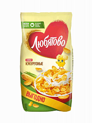 ХЛОПЬЯ ЛЮБЯТОВО КУКУРУЗНЫЕ 600ГР