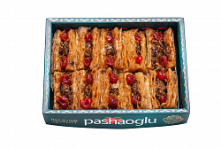 ПАХЛАВА PASHAOGLU ПРИНЦЕССА С ВИШНЕЙ И ГРЕЦКИМ ОРЕХОМ 500ГР