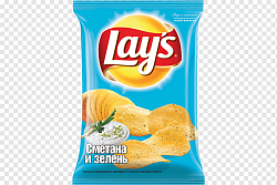 ЧИПСЫ ЛЭЙС 70ГР СМЕТАНА И ЗЕЛЕНЬ