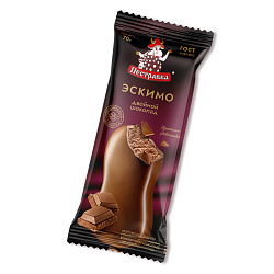 БЗМЖ МОРОЖЕНОЕ ПЕСТРАВКА ЭСКИМО ПЛ ШОКОЛАДНЫЙ В МОЛ ШОК 70ГР