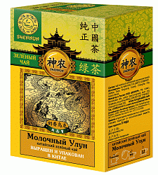 ЧАЙ ШЕННУН ЗЕЛЕНЫЙ КРУПНОЛИСТОВОЙ МОЛОЧНЫЙ УЛУН 100ГР