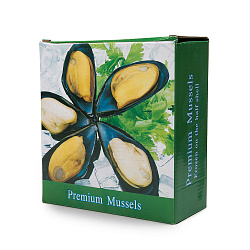 МИДИИ 1/2 СТВОРКИ РАКОВИНЫ 30/40 С/М 1КГ