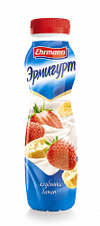 БЗМЖ ЙОГУРТ ЭРМИГУРТ ПИТЬЕВОЙ  КЛУБНИКА-БАНАН 1,2% 290ГР