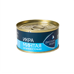 ИКРА МИНТАЯ  "ЛЮКС" "ДАЛЬНЕВОСТОЧНАЯ" "РУССКОЕ МОРЕ" Ж/Б 130Г 1/6 NEW КУПИНО ИКРА МИНТАЯ  "ЛЮКС" "ДАЛЬНЕВОСТОЧНАЯ" "РУССКОЕ МОРЕ" Ж/Б 130Г 1/6 NEW КУПИНО