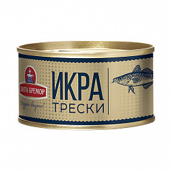 ИКРА ТРЕСКИ САНТА БРЕМОР ДЕЛИКАТЕСНАЯ ЛЮКС 130Г Ж/Б