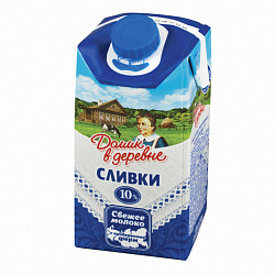 БЗМЖ СЛИВКИ ДОМИК В ДЕРЕВНЕ 10% 0,2Л