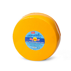 СЫР РОССИЙСКИЙ МОЛОДОЙ 50% ПРОСТОНАРОДНЫЙ /ВЕС