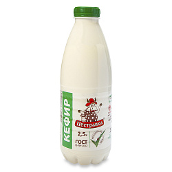 БЗМЖ КЕФИР ПЕСТРАВКА 2,5% 930ГР ПЭТ БЗМЖ КЕФИР ПЕСТРАВКА 2,5% 930ГР ПЭТ