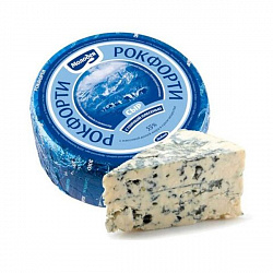 БЗМЖ СЫР РОКФОРТИ 55% С ГОЛУБОЙ БЛАГ ПЛЕСЕНЬЮ  ВЕС