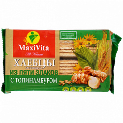 ХЛЕБЦЫ ХРУСТЯЩИЕ МАКСИВИТА С ТОПИНАМБУРОМ 150ГР