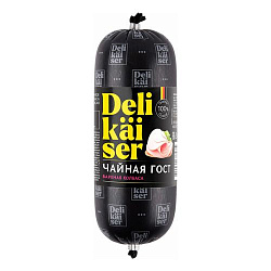 КОЛБАСА ВАРЕНАЯ ДЕЛИКАЙЗЕР ЧАЙНАЯ ГОСТ 400ГР