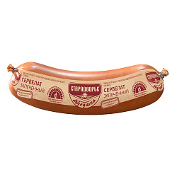 КОЛБАСА СЕРВЕЛАТ ЗАПЕЧЕННЫЙ В/К ДУГУШКА СТАРОДВОРЬЕ /ВЕС