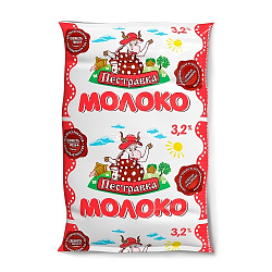 БЗМЖ МОЛОКО ПЕСТРАВКА 3,2% 900МЛ ТФА БЗМЖ МОЛОКО ПЕСТРАВКА 3,2% 900МЛ ТФА