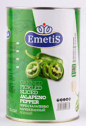 ПЕРЕЦ ХАЛАПЕНЬО ЭМЕТИС Ж/Б 4000ГР