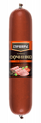 КОЛБАСА СОЧИНКА ПО-ФИНСКИ С СОЧНЫМ ОКОРОКОМ СТАРОДВОРЬЕ В/К /ВЕС