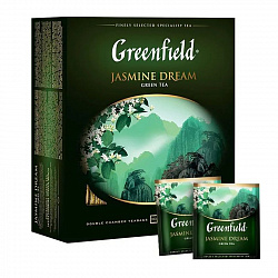 ЧАЙ ГРИНФИЛД ГРИН ЖАСМИН 100П*1,5ГР