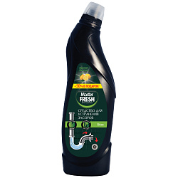 СРЕДСТВО ДЛЯ УСТРАНЕНИЯ ЗАСОРОВ В ТРУБАХ MASTER FRESH, 750 МЛ