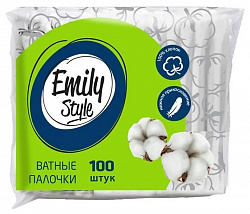 ПАЛОЧКИ ВАТНЫЕ ЭМИЛИ СТАЙЛ ПАКЕТ 100ШТ