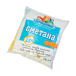 СМЕТАНА СЕЛО ДОМАШКИНО 15% 450ГР Ф/П