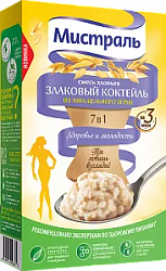 ХЛОПЬЯ СМЕСЬ ЗЛАКОВЫЙ КОКТЕЙЛЬ МИСТРАЛЬ 400ГР