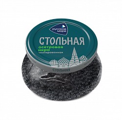 ИКРА ОСЕТРОВАЯ РУССКОЕ МОРЕ  СТОЛЬНАЯ ИМИТАЦИЯ ПАСТЕРИЗОВАННАЯ 230Г СТ/Б 1/6