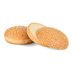 БУЛОЧКА ДЛЯ ГАМБУРГЕРА С КУНЖУТОМ ЗАМ 125ММ 80ГР