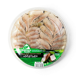 СЕЛЬДЬ ФИЛЕ КУСОЧКИ В МАСЛЕ МАТЬЕ ВКУСНОЕ МОРЕ 150ГР