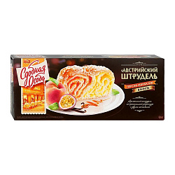 ШТРУДЕЛЬ ЧЕРЕМУШКИ АВСТРИЙСКИЙ ПЕРСИК /МАРАКУЙЯ И ВАНИЛЬ 400ГР