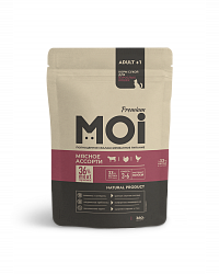 КОРМ СУХОЙ MOI ДЛЯ ВЗРОСЛЫХ КОШЕК МЯСНОЕ АССОРТИ 380ГР