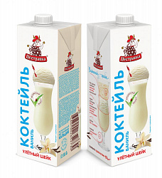 БЗМЖ КОКТЕЙЛЬ МОЛОЧНЫЙ ПЕСТРАВКА ВАНИЛЬ 2% 1Л ТБА