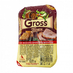 ГРЕНКИ GROSS СОЧНАЯ БУЖЕНИНА 90Г ГРЕНКИ GROSS СОЧНАЯ БУЖЕНИНА 90Г
