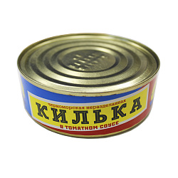 КИЛЬКА ЧЕРНОМОРСКАЯ НЕРАЗД №3 В Т/С 240ГР Ж/Б