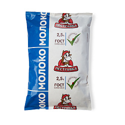 БЗМЖ МОЛОКО ПЕСТРАВКА 2,5% 900МЛ ТФА