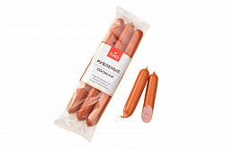 СОСИСКИ САВА МЯСНЫЕ КАТ. Б РУБЛЕНЫЕ /ВЕС