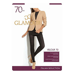 КОЛГОТКИ GLAMOUR VELOUR ЖЕНСКИЕ 70 (NERO, 4)