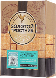 САХАР ТРОСТНИКОВЫЙ НЕРАФ В КУБИКАХ ЗОЛОТОЙ ТРОСТИК 400 ГР