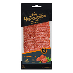 КОЛБАСА ЧЕРКИЗОВО СЕРВЕЛЕТТИ ПРЕСС НАРЕЗКА 85ГР