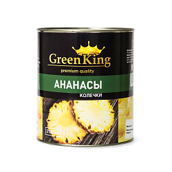 АНАНАСЫ В ЛЕГКОМ СИРОПЕ ГРИН КИНГ КОЛЕЧКИ 3100 МЛ Ж/Б